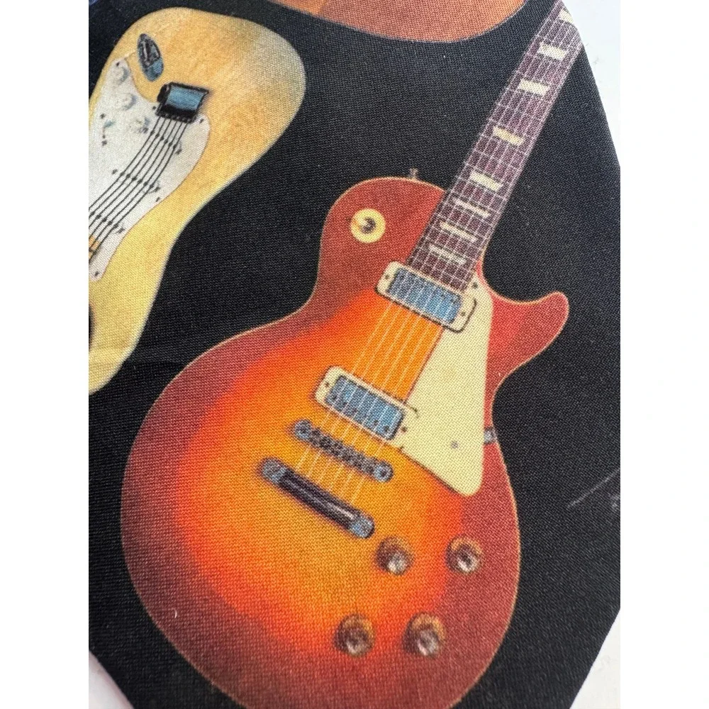 Vintage Guitar‎ Necktie Pair Ralph Marlin Utopia Music Novelty Ties